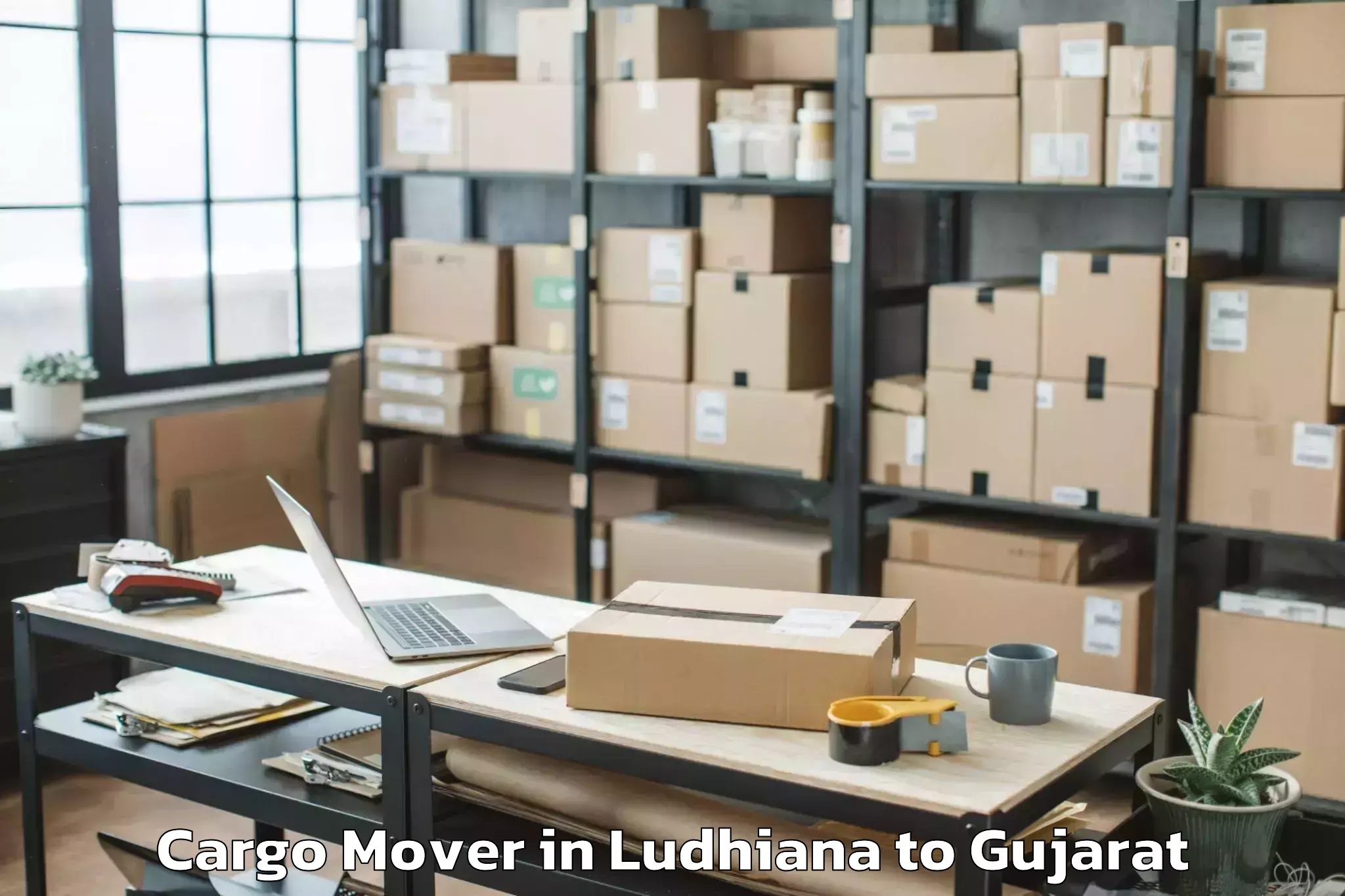 Top Ludhiana to Sabarmati University Ahmedabad Cargo Mover Available